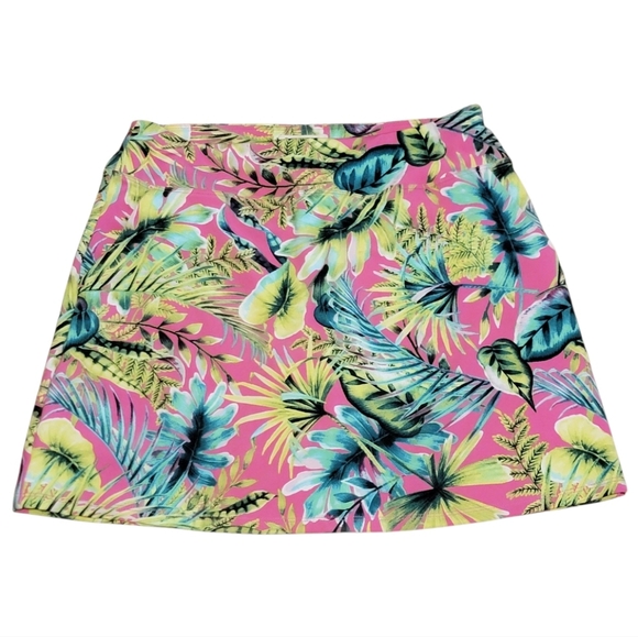 Tommy Bahama Pants - Tommy Bahama Golf Skort‎ Pink and Green Floral Print Size S